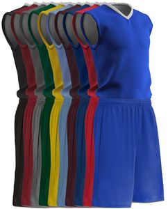 Uniforme de basket-ball imprimé par sublimation personnalisé de haute qualité vêtements professionnels respirant grande taille sans manches 100% ensemble en polyester - Product Image 5