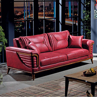 Moderno Juego de Sofás Chesterfield de Madera Maciza Turca, Diseño Acolchado, para Uso en Hospitales, Apartamentos, Escuelas, Almacenes, Talleres, Centros Comerciales, Personalizable