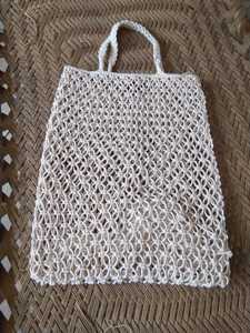 Bolsas de cordón de algodón de macramé hechas a mano, hilo de algodón 100%, adecuado para trajes de baño y accesorios de moda, tiendas - Product Image 3