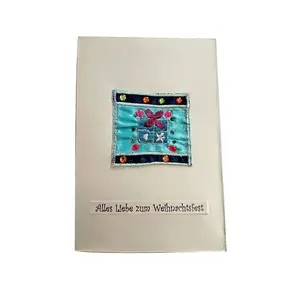 크래프트 종이로 모든 행사를 위한 수제 종이 인사말 카드 디자인 사용자 정의 디자인 인쇄 정품 종이 카드