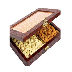 กล่องเก็บขนมผลไม้อบแห้งทำจากไม้และแก้ว รูปทรงสี่เหลี่ยมผืนผ้า ทำด้วยมือ สำหรับใช้ในครัว - Product Image 5