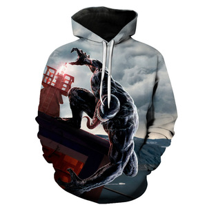 Sweat à capuche unisexe en coton de haute qualité, pour hommes, personnalisé avec imprimé de Chenille brodé, offre spéciale - Product Image 3