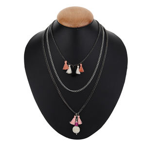 2024 superventas collar en capas chapado en oro de acero inoxidable colgante de árbol de la vida con accesorios de moda de perlas para mujeres - Product Image 2