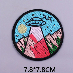 Patchs brodés à transférer sur vêtements, pièces, Patch rond pour vêtements - Product Image 5