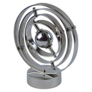 Globe métallique en Aluminium, finition entièrement argentée, Design de la carte du monde, meilleur pour la vaisselle, décoration - Product Image 6