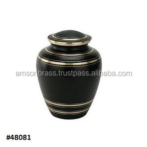 โลหะทองเหลืองชุบนิกเกิลสําเร็จรูปผู้ใหญ่เถ้า Urn ของที่ระลึก Urns ตกแต่งคุณภาพสูงงานศพเผาศพ Urn - Product Image 5