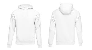 Sudadera con capucha para hombre, de algodón 100%, con logotipo personalizado, manga larga, holgada, con estampado, color blanco - Product Image 6