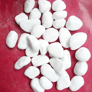 White Pebbles Landscaping Rock Quartz Stones for Aquarium Pavement