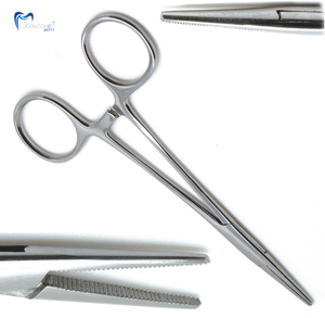 Pinzas CRILE Rectas de Alta Calidad HOMOSTAT de 5.5 Pulgadas, Instrumento Quirúrgico con Certificación CE, 3 Años de Garantía, Manual, 2 Años de Vida Útil - Product Image 1