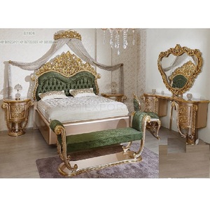 Muebles de madera hechos a mano para dormitorio, conjunto de muebles de lujo de teca Premium, artesanía, juego de dormitorio - Product Image 1