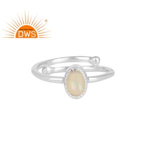 Beier — bague en pierre précieuse pour femmes, opale éthiopienne, argent Sterling 925, décontractée, vente en gros - Product Image 1