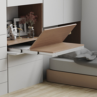 Glissière de table coulissante extensible en aluminium pour cuisine, salle à manger et salon