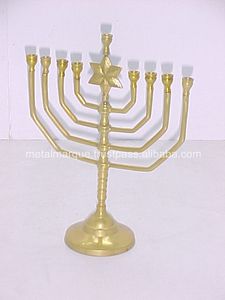 Fancy Gold Plated Menorah Hot Sale <b>Cheap</b> Wholesale Price High Quality <b>Candle</b> Holder Menorah 5 Lite <b>Candle</b> Holder 7 Lite Menorah - Product Image 2