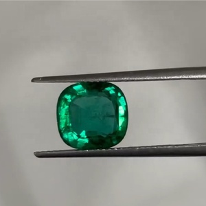 ธรรมชาติไม่ได้รับการรักษา3.45 Cts เบาะรูปร่างคุณภาพดีของแซมเบียมรกตโดย Sadiya นานาชาติ - Product Image 5