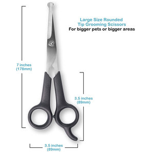 2024, superventas, tijeras de lujo para perros de 7 pulgadas para el cuidado de mascotas, rectas con acero inoxidable 440C, característica sostenible de alta calidad - Product Image 5