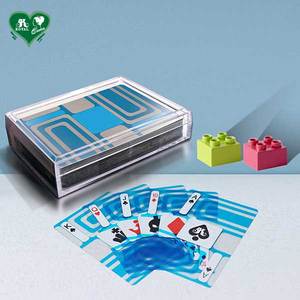 Cartes de jeu de poker transparentes et imperméables bleu ciel, série géométrique par Circle & Line, 58x88mm, 54 cartes - Product Image 6