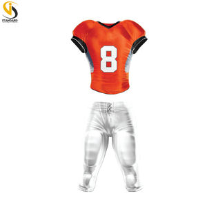 Uniforme ligero profesional de fútbol americano de calidad superior con nombre de equipo y número impreso para jugadores de Liga - Product Image 5