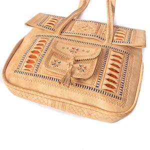 กระเป๋าหนังโมร็อกโก กระเป๋าสะพายไหล่เบอร์เบอร์พร้อมสายสะพาย + กระเป๋าเงิน - Product Image 2