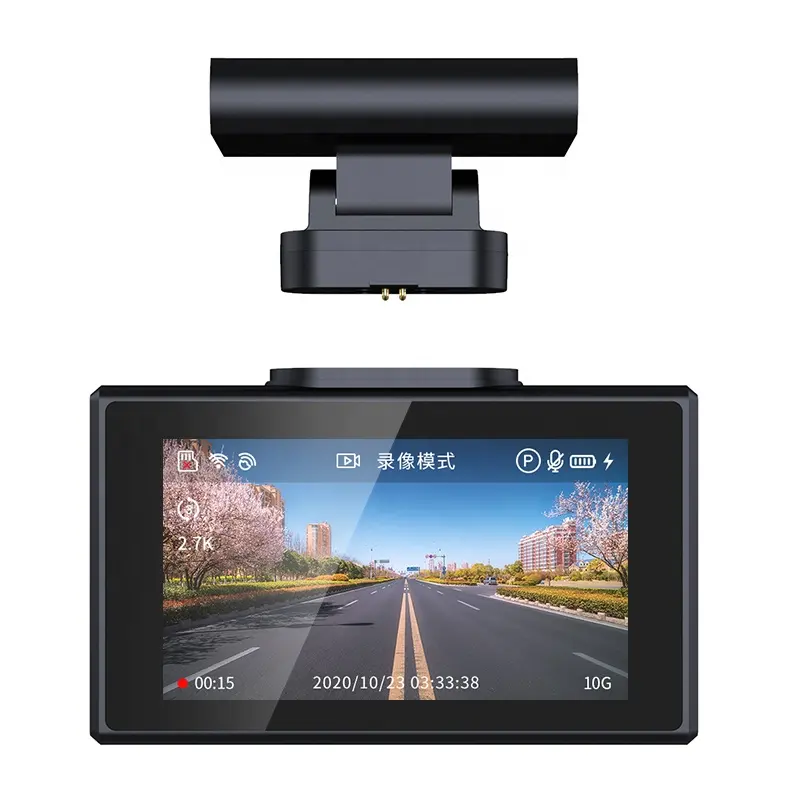 Factory Price T2 Pro Car Dash Cam,3.0" LCD 4K Dual Lens Car Camera Front and Rear DVR Video Recorder car mirror camera