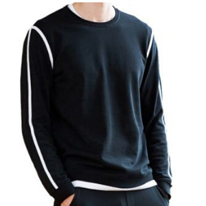 Sweat à capuche à col rond pour hommes, t-shirt éponge, personnalisé, français - Product Image 1