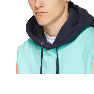 Sweat-shirts d'hiver pour hommes avec empiècements et logo personnalisé, en coton/polaire, écologiques et confortables - Product Image 5