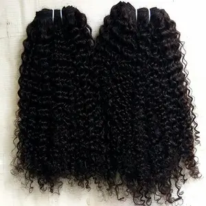 Remy Deep Curly Machine Inslag Hair Extension Natuurlijke Krullende Menselijke Haren Indian Menselijk Haar Export Tegen Redelijke Prijs