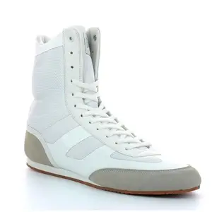 Zapatos de lucha de estilo para hombre, calzado de boxeo ligero de alta calidad, personalizado, color blanco, novedad, gran oferta