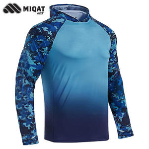 Sudadera con capucha de manga larga para hombre, camisa transpirable de secado rápido con protección solar, diseño personalizado, venta al por mayor, UPF50 + - Product Image 4