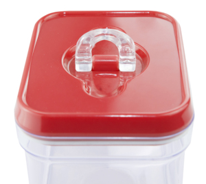 Contenedor de alimentos secos con tapa, contenedor hermético de plástico transparente, para aperitivos, cocina y despensa - Product Image 5