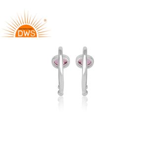 Anillo de piedras preciosas de topacio rosa, joyería fina de Plata de Ley 925, pendientes llamativos, fabricante de joyería - Product Image 4