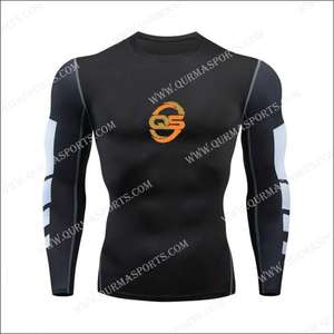 T-shirt de compression à sublimation personnalisée, col rond, manches courtes, 100 % coton, écologique, grandes tailles et respirant - Product Image 4