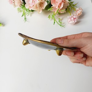 Plateau Caviar en perle fait à la main, couleur mère naturelle de la perle, assiette, haute qualité, avec motif doré incrusté de luxe, 1 pièce - Product Image 6