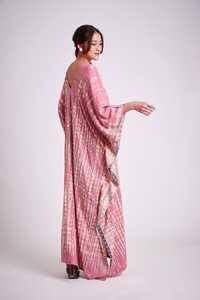 Vestido playero bohemio para mujer, Vestido de playa hecho a mano con tinte anudado, 2022 algodón, caftán de natación, 100% - Product Image 3