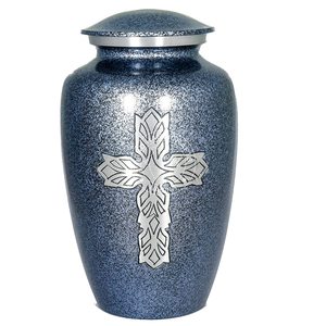 Urn bleu — grande capacité, en aluminium, cristal celtique, couleur Bronze bleu, pour la décoration, vente en gros - Product Image 5