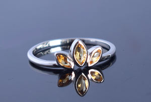 Pur solide 925 argent noir Rhodium bague à la mode pierres précieuses Designer Marquise Design grenat bijoux fins pour les femmes - Product Image 4