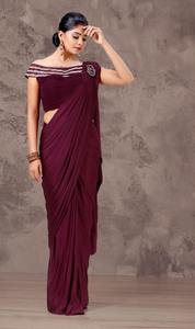 Saree imprimé avec pièce de chemisier tombola vêtements pour femme indienne prix bas vente en gros prêt à porter saree/sari - Product Image 6