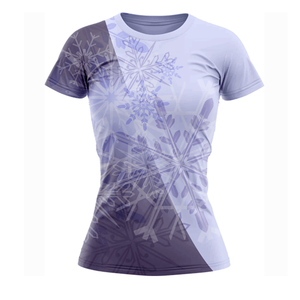 T-shirt décontracté pour femme en toile d'été, imprimé 3D, séchage rapide, 100 % polyester, style décontracté, grande taille, broderie sublimée numérique - Product Image 6