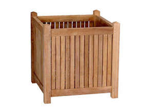 Jardinière en bois de pin durable avec finition naturelle et design classique de style européen pour une utilisation à la maison et en extérieur dans le jardin - Product Image 3