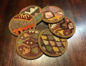 Sous-verres en rotin brun pour tasses à thé Nouveau design Meilleure vente Sous-verres en verre de cuisine élégants à taille personnalisée pour un usage quotidien - Product Image 5