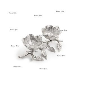 ชามเสิร์ฟอาหารสแตนเลสพร้อมฐานใบชามตกแต่งขนาดกำหนดเองได้ดีไซน์ล่าสุด - Product Image 4