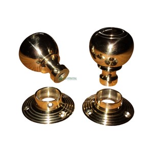 Brass Door knobs Victoria Door Knob handmade nặng đánh bóng Fancy đồ nội thất cửa phần cứng - Product Image 3