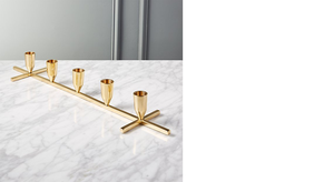 BRASS POLISH MODERN BRASS <b>CANDLE</b> <b>HOLDER</b> BY BRASSWORLD INDIA - Product Image 6