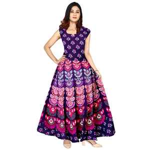 Fait à la main Jaipuri bloc Kurti coton femmes robes décontractées naturel OEM Service tissé adultes imprimer lavable automne 100% coton - Product Image 4