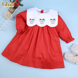 Filles renne ombre broderie bébé robe nylon/coton séchage rapide respirant OEM ODM Wholesale-BB2470 - Product Image 2