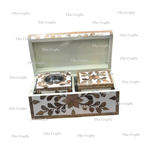 Wooden And Mother Of Pearl Dukhoon <b>Burner</b> Set Customized Size And Shape Home Fragrance Mabkhara At Lowest Prices - Product Image 3