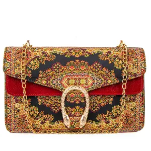 Модная женская богемная сумочка на цепочке из искусственной кожи турецкий ковер сувенирная сумка