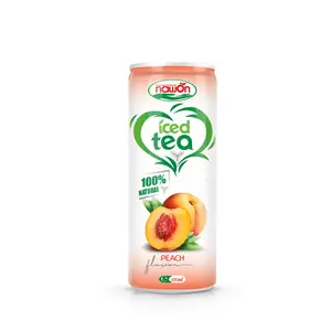 Iced Tea Peach Flavor Real Natural and Can Health Tea Type White Tinned Tea