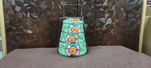 King High Grade Stainless Steel 4 Tier Tiffin Lunch Box with Enamel Coated <b>Red</b> Colour Ramzan Gifting - Product Image 2