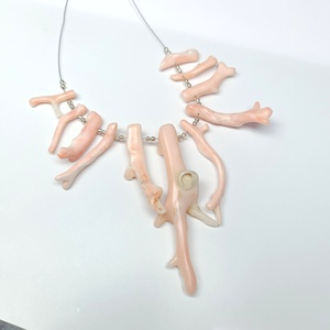 Vente en gros de perles de corail en peau d'ange blanc naturel perles de bâton lisse cristaux de pierres précieuses faits à la main 4mm 6mm 8mm 10mm tailles bracelets - Product Image 3