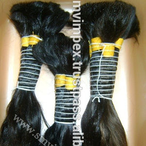 Perruque naturelle indienne remy, cheveux humains lisses et soyeux, au toucher soyeux, 100% noirs, vente en gros - Product Image 6